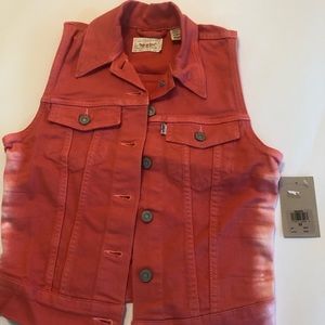 Salmon Levi’s Denim Vest